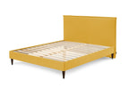 Sary - Cama con lamas macizas - Patas de madera de wengué