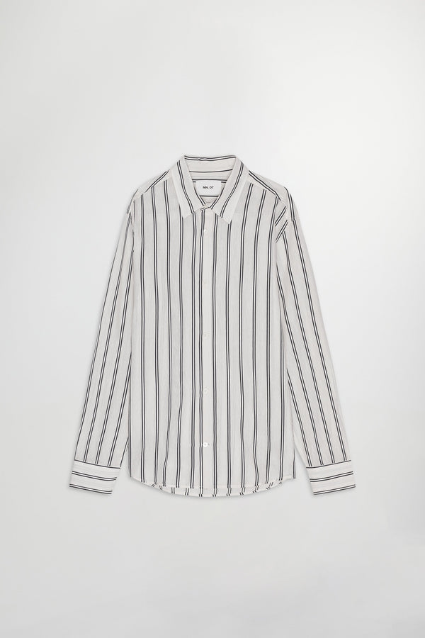 Camisa Freddy sin bolsillo - Rayas negras