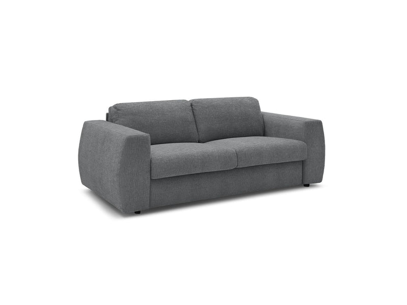 Canapé Droit Convertible Ouverture Express - Hugo - Tissu Texturé - 140X190