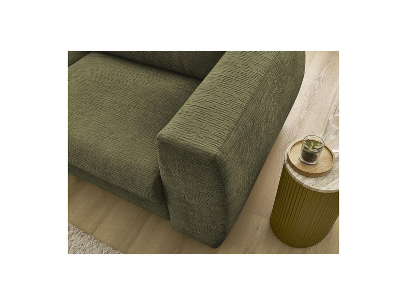 Canapé Droit Convertible Ouverture Express - Hugo - Tissu Texturé - 160X190