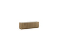 Marion - 4-Door TV Unit - Oak Effect and Travertine