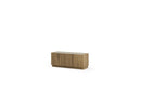 Marion - 3 Door TV Unit - Oak And Travertine Effect