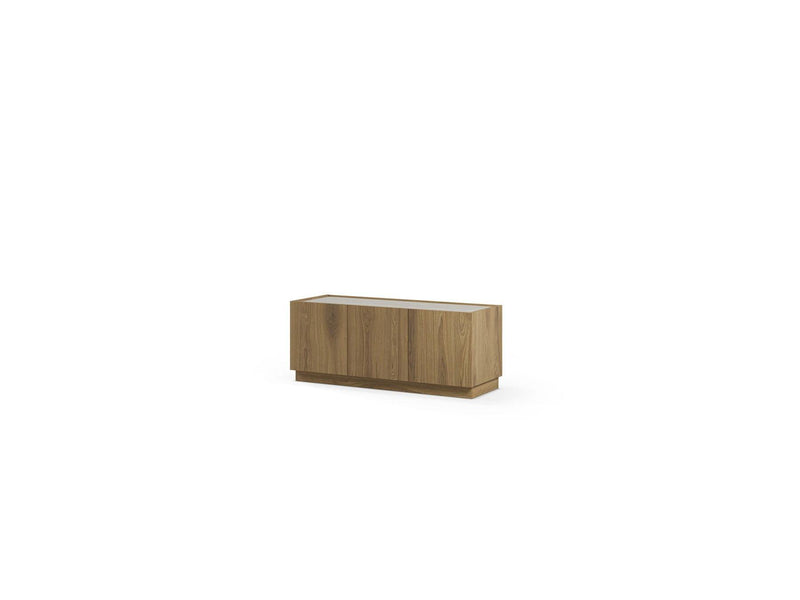 Marion - 3 Door TV Unit - Oak And Travertine Effect