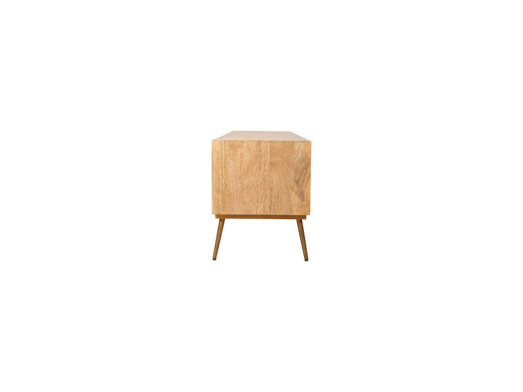 4-Door TV Unit - Bruges - Solid Mango Wood