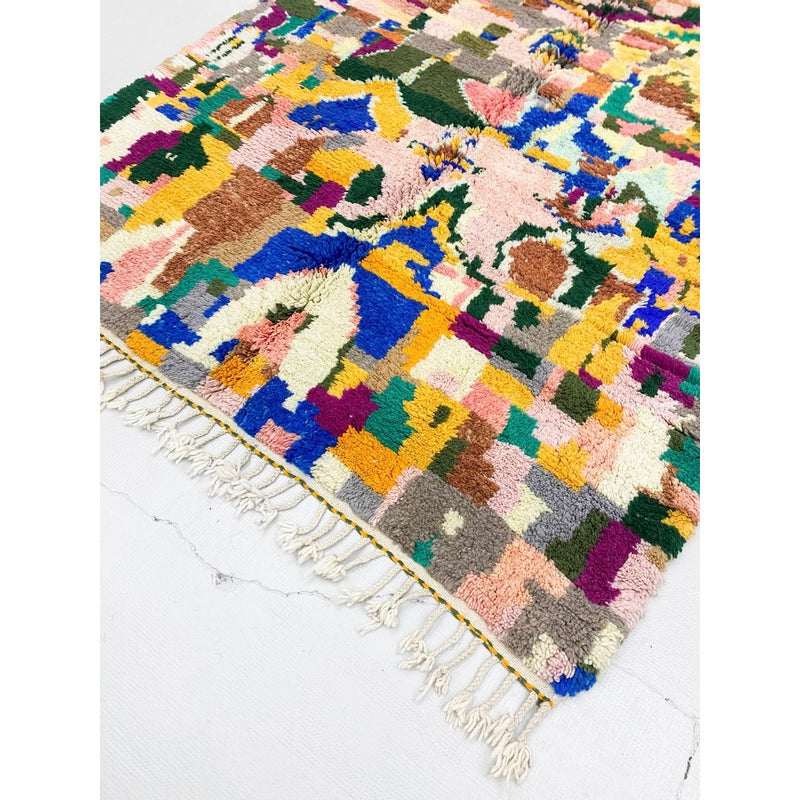 Tapis Berbère Marocain Boujaad - Multicolore