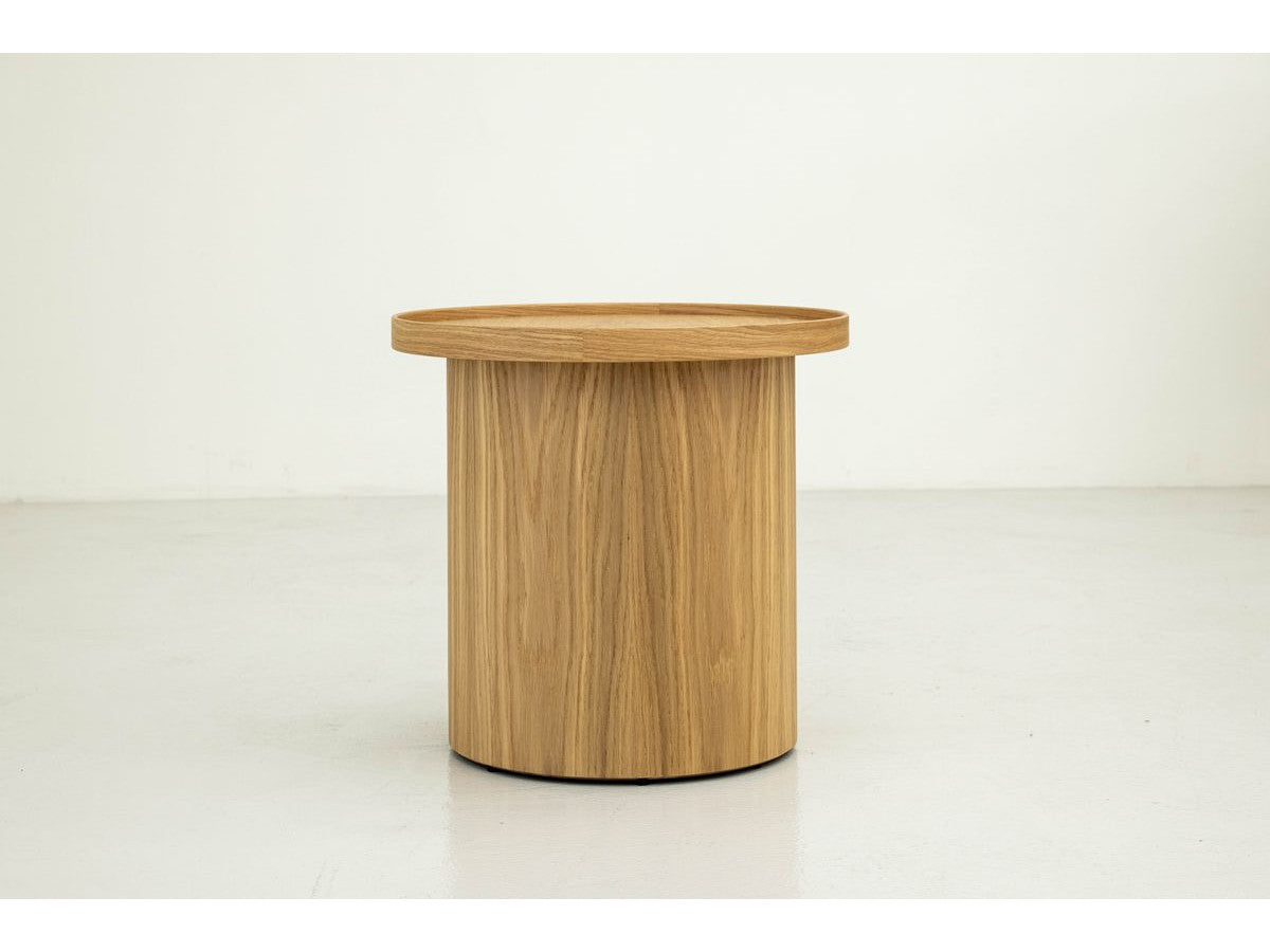 Castellane - Ensemble De 3 Tables Basses Placage Chêne Massif