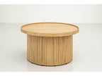 Castellane - Ensemble De 3 Tables Basses Placage Chêne Massif