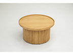 Castellane - Ensemble De 3 Tables Basses Placage Chêne Massif