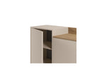 Lino - 4-Door Sideboard - Oak-Effect Top and Metal Legs