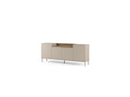 Lino - 4-Door Sideboard - Oak-Effect Top and Metal Legs