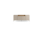 Lino - 4-Door Sideboard - Oak-Effect Top and Metal Legs