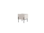 Mathilde - 1-Drawer Bedside Table - Black Legs
