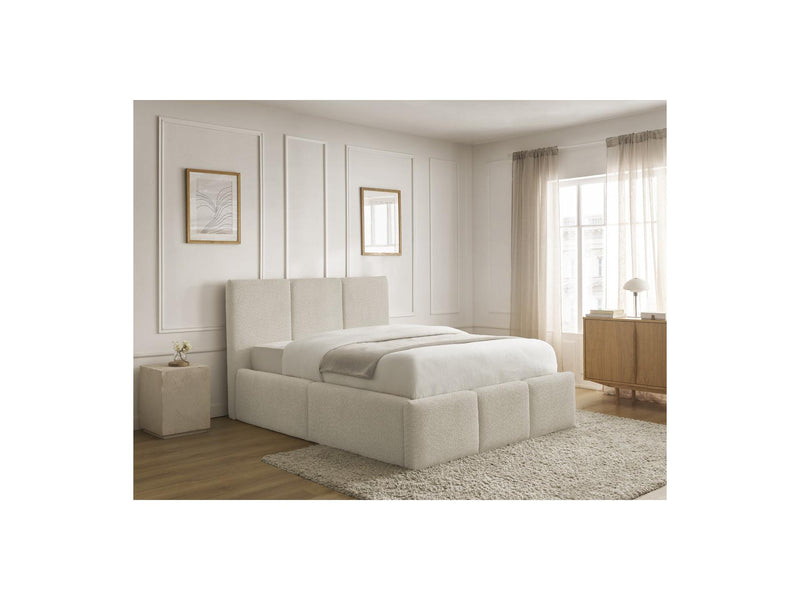 Elya - Storage Bed - Bouclette Fabric