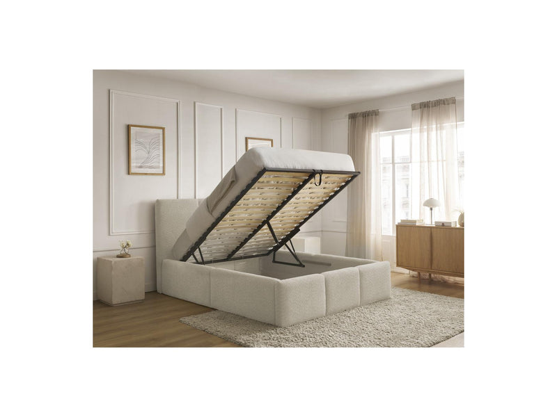 Elya - Storage Bed - Bouclette Fabric