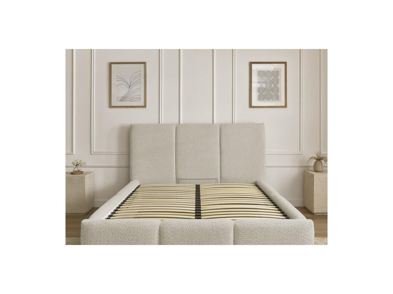 Elya - Storage Bed - Bouclette Fabric