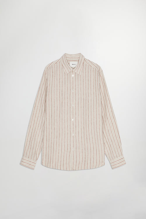 Enzo Shirt - Brown Stripe