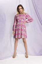 The Kamala Pink Lotus Dress