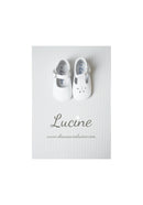 Mini-Alice Soft Non-Slip Baby Shoes with Buckle - White Leather - Girl