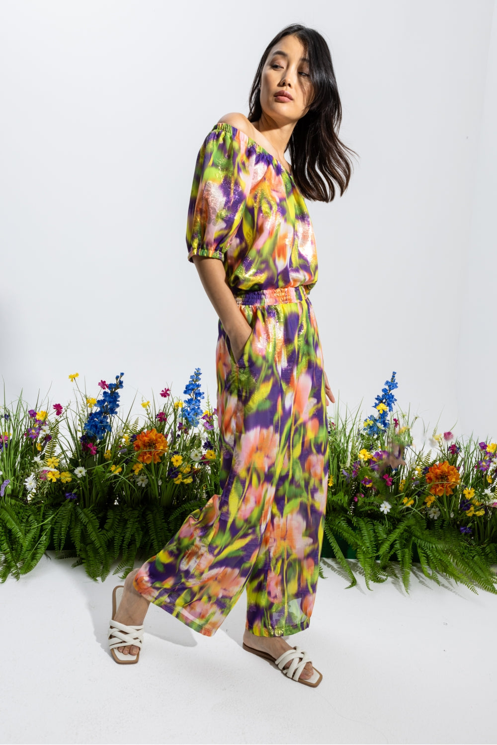 The Tracy Fuzzy Flower Pants