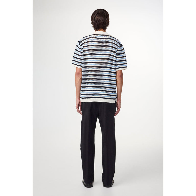 Gilet Henry Ss - Navy Stripe
