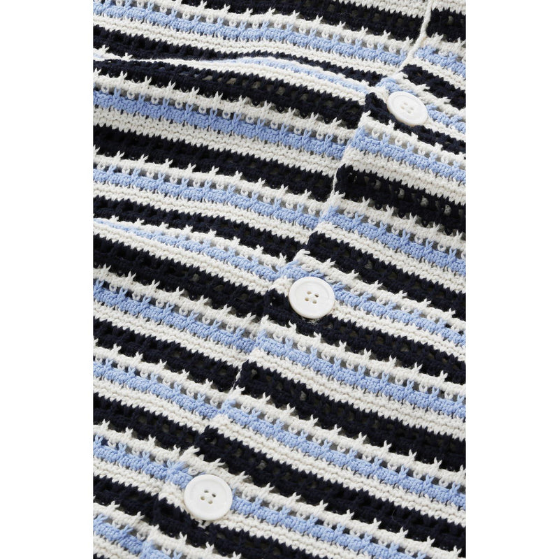 Gilet Henry Ss - Navy Stripe