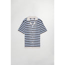 Gilet Henry Ss - Navy Stripe