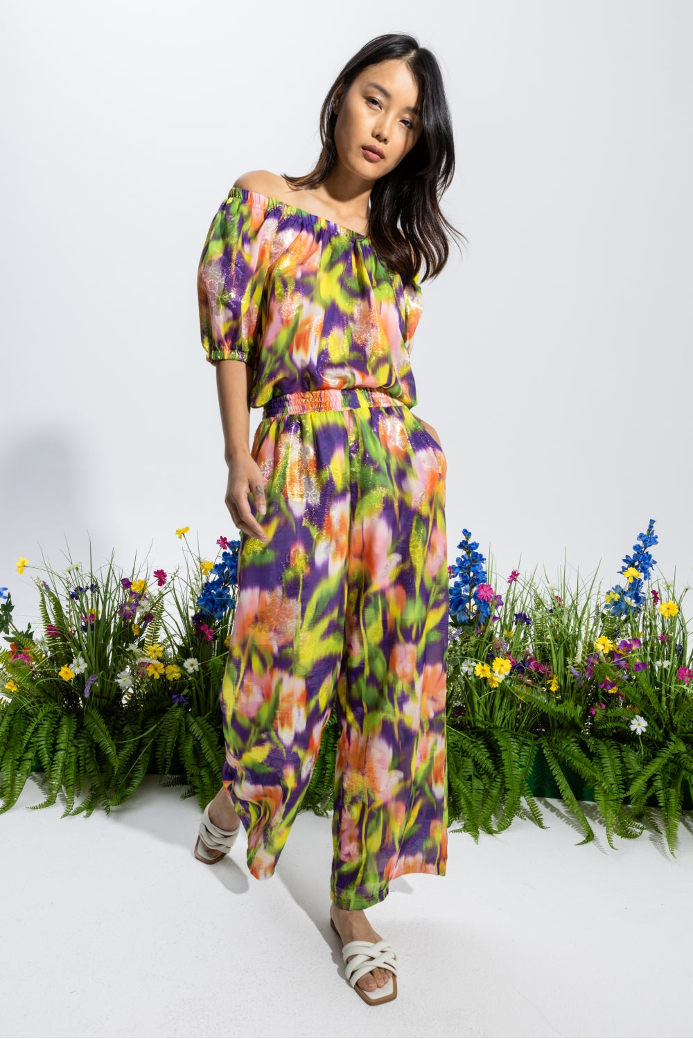 The Tracy Fuzzy Flower Pants