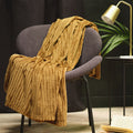 Permanent Plain Essential - Ribbed Throw - Brown