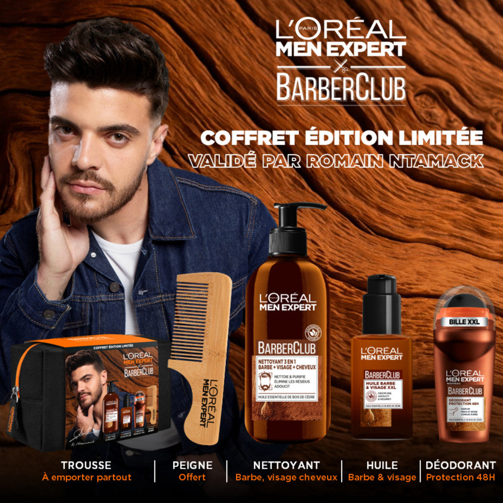 Men Expert Barber Club Coffret Édition Limité 4 Produits