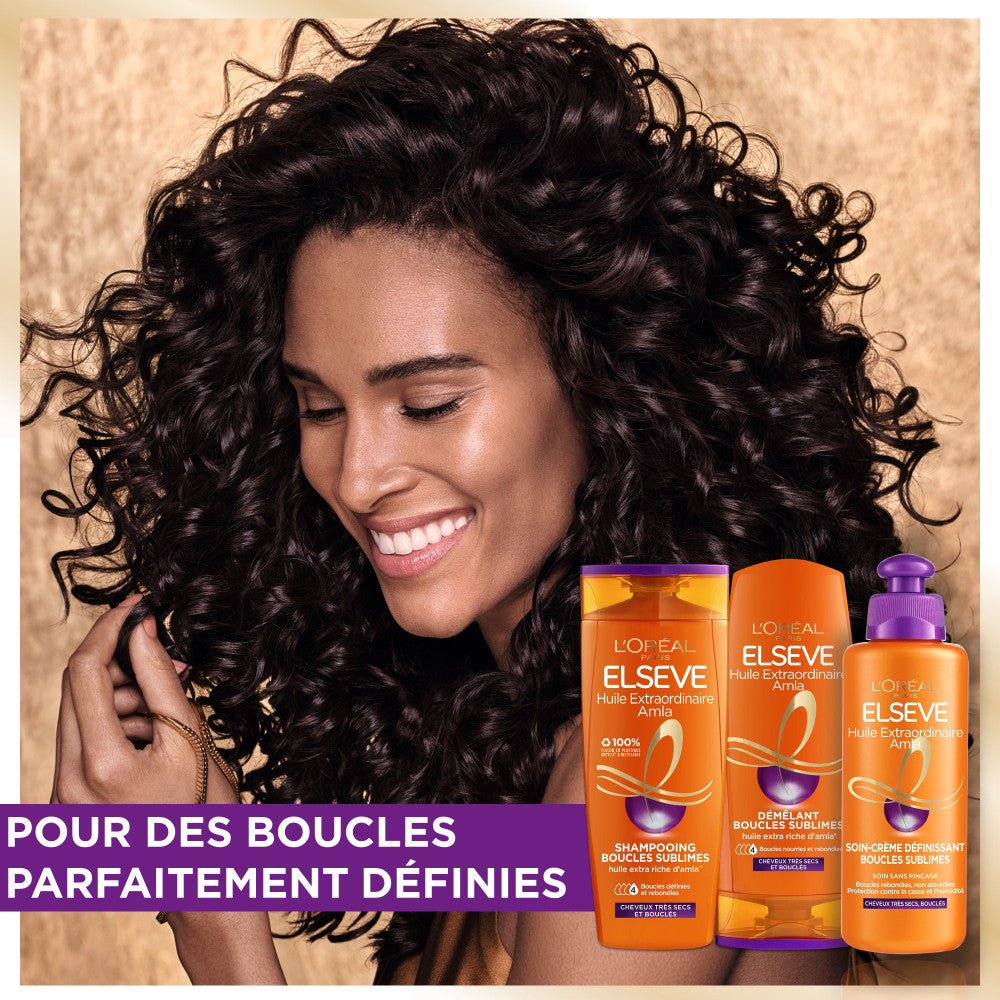 Elseve Huile Extraordinaire Amla La Routine Des Cheveux Très Secs & Bouclés