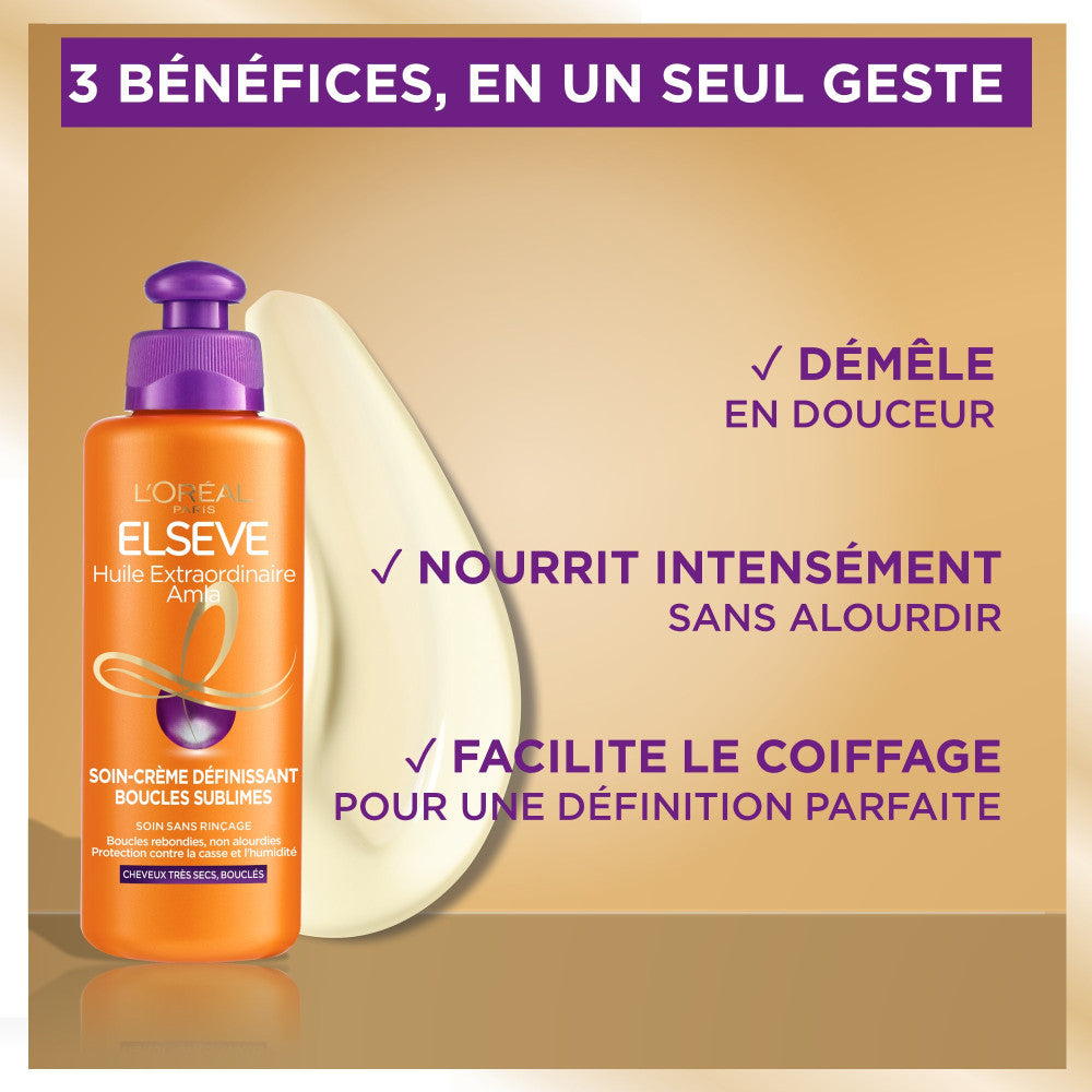 Elseve Huile Extraordinaire Amla La Routine Des Cheveux Très Secs & Bouclés