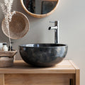 Mia - Vasque Ronde - Marbre - Gris