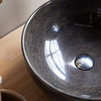 Mia - Vasque Ronde - Marbre - Gris