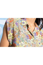 The Vicky Lilac Flower Blouse