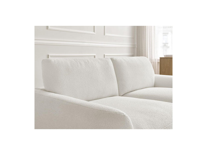 Canapé Droit Fixe - Leonore - Tissu Bouclette