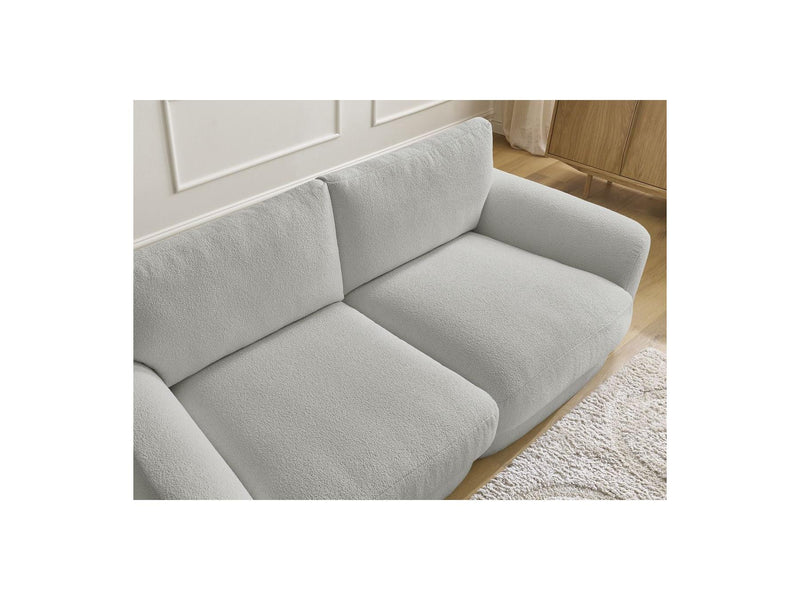 Canapé Droit Fixe - Leonore - Tissu Bouclette