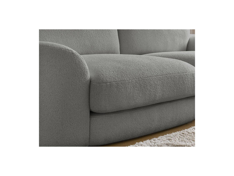 Canapé Droit Fixe - Leonore - Tissu Bouclette