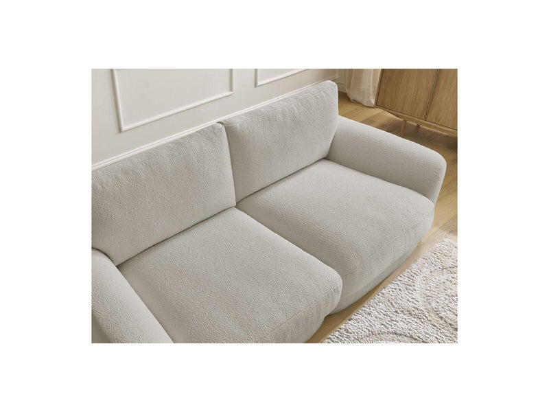 Canapé Droit Fixe - Leonore - Tissu Bouclette