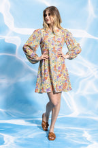 The Kamala Lilac Flower Dress