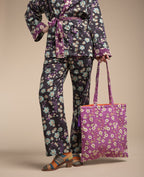 Totebag - Blossom violet