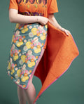 Two-sided Towel - Mellow dk green