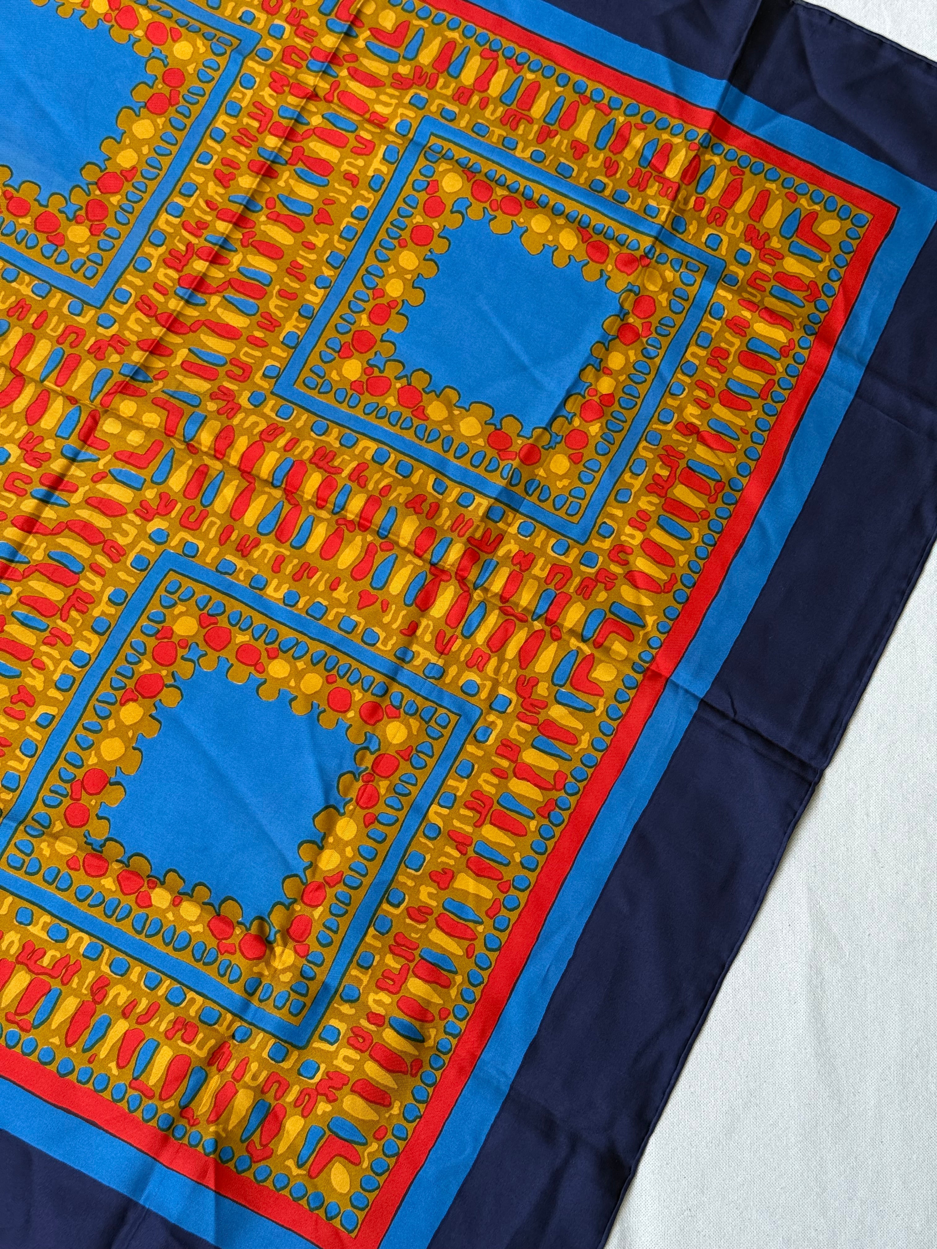 Bufanda Yves Saint Laurent – Estampados gráficos coloridos