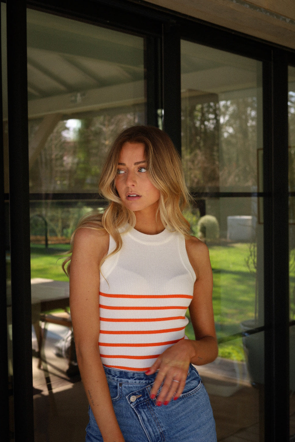 Top Rayé Rob - Orange