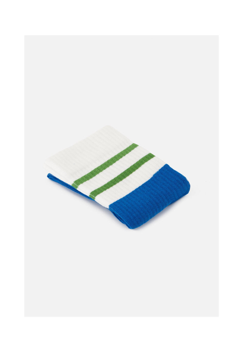 Chaussettes De Sport Mi-Hautes - Bleu Et Mint