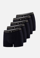 Lot De 5 Boxers Noir En Coton - Boxers Noir