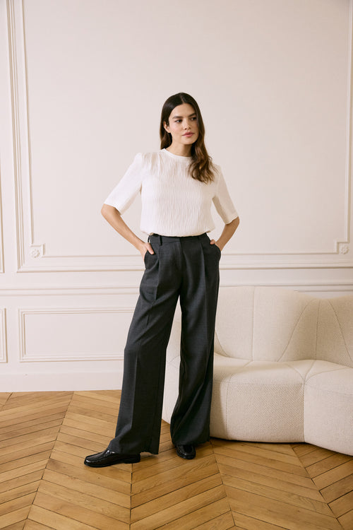 Pantalones de sastrería Le Tiago - Gris Upcycle