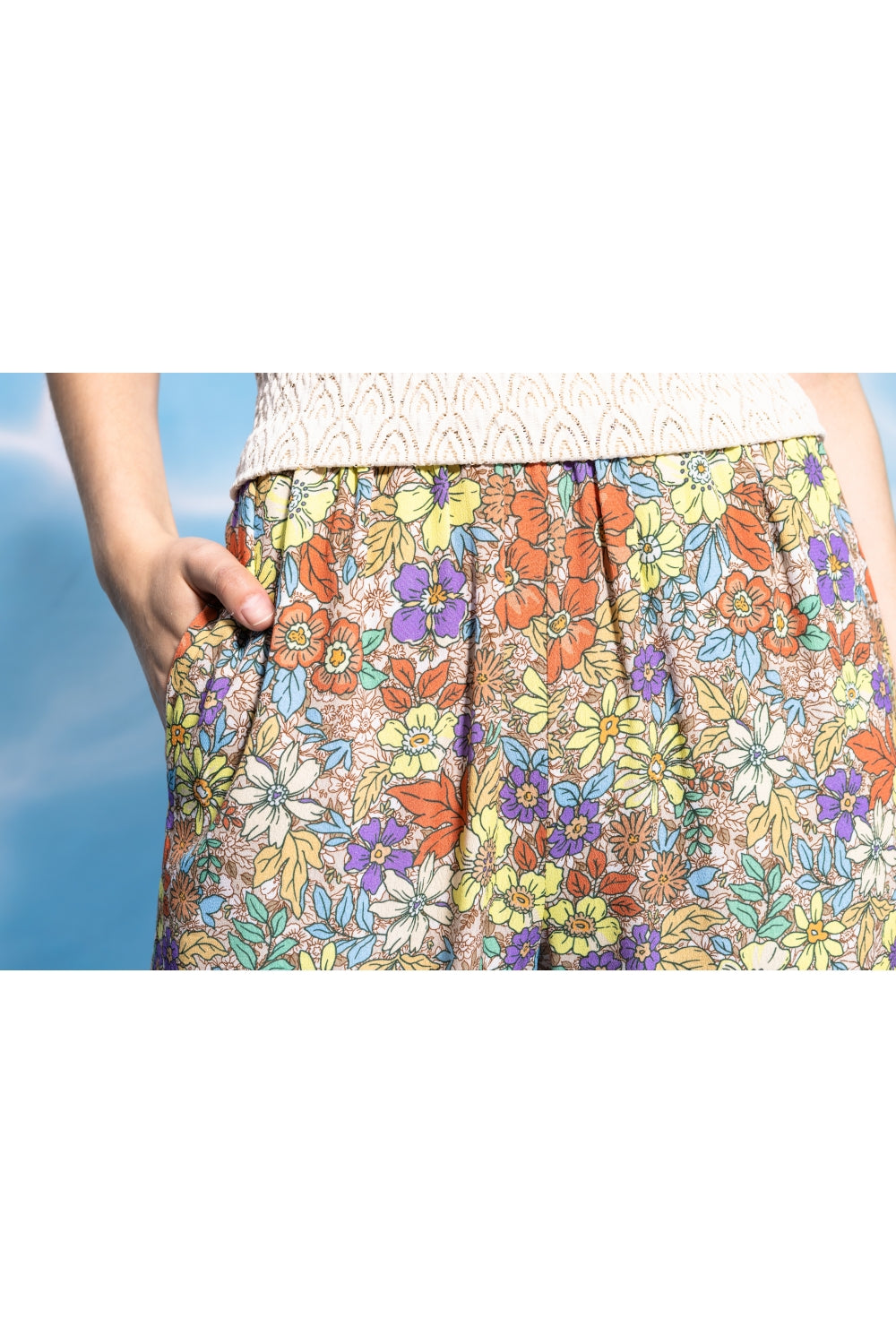 The Tracy Lilac Flower Pants