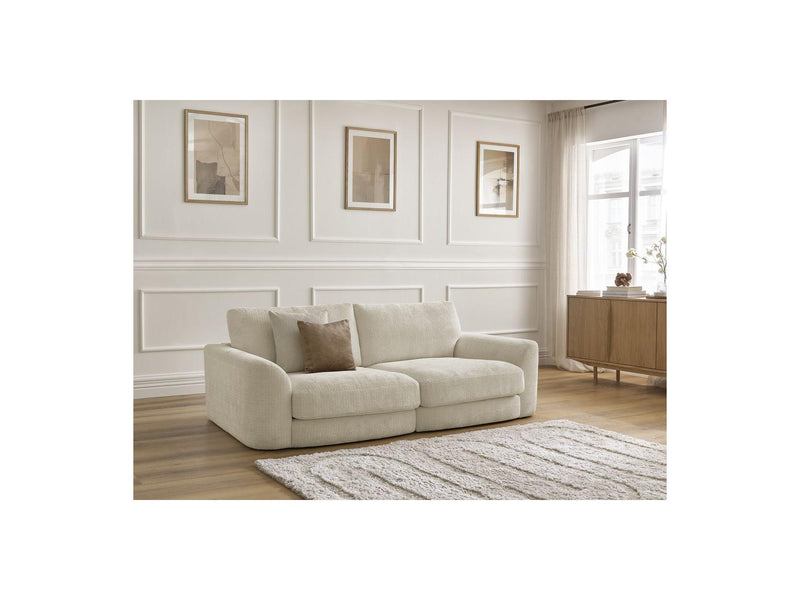 Canapé Droit Fixe - Leonore - Tissu Texturé