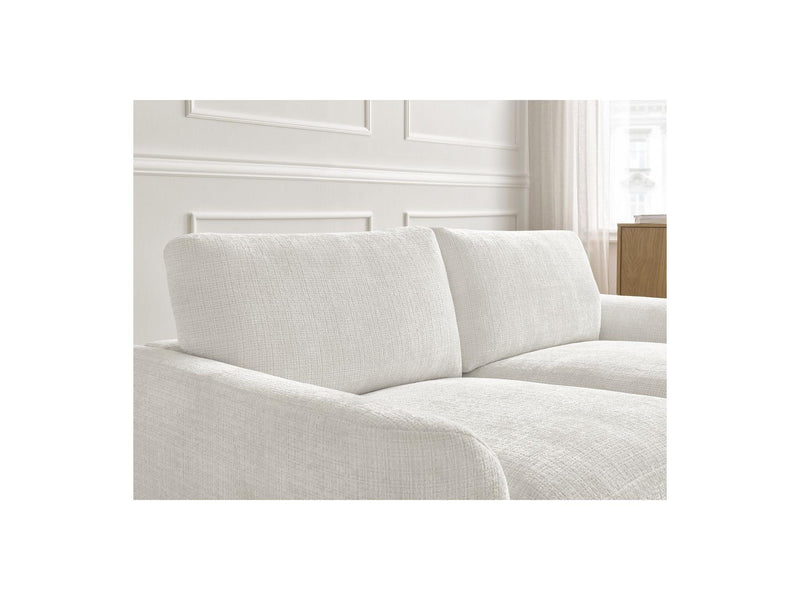 Canapé Droit Fixe - Leonore - Tissu Texturé