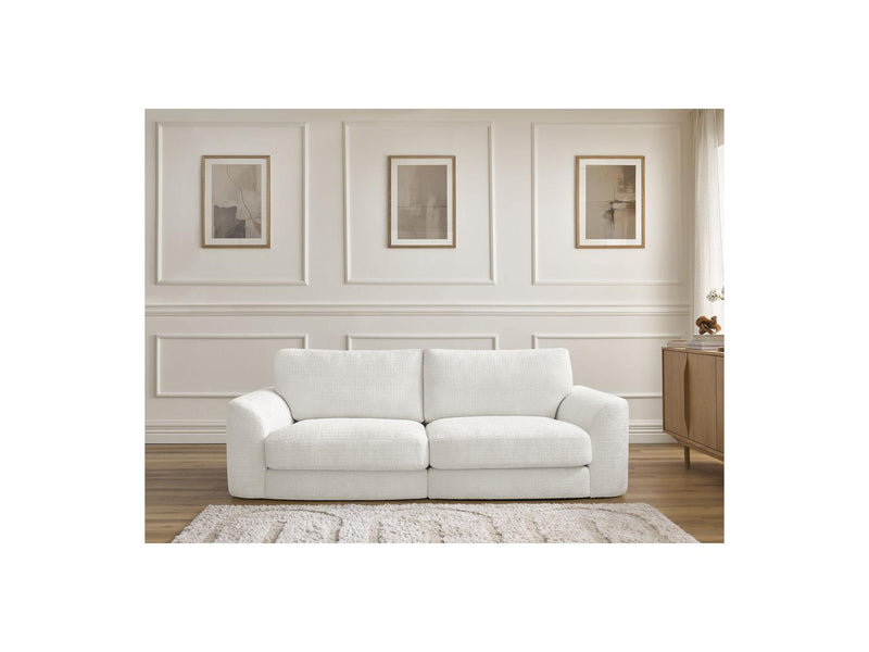 Canapé Droit Fixe - Leonore - Tissu Texturé